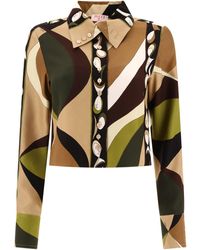 Emilio Pucci - Silk Shirt Met Pesci -print - Lyst