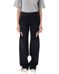 Off-White c/o Virgil Abloh - Uit Witte Jeans Zwart - Lyst