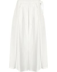 Weekend by Maxmara - Folk Midi Skirt - Lyst