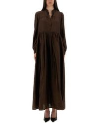 Aspesi - Oversized Cotton Maxi Dress - Lyst