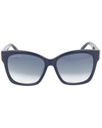 Balenciaga - Zonnebrillen Bb0102 Sa 005 Blue Gold Blue /16 /145 - Lyst