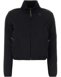 Burberry - Black Stretch Nylon Reversible Jacket - Lyst