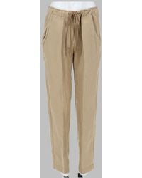 Isabel Marant - Linen Silk Drawstring Trousers - Lyst