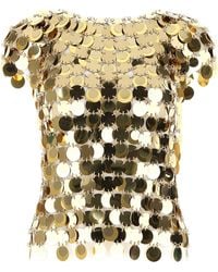 Rabanne - Sequins Top - Lyst