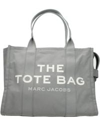 Marc Jacobs - Borse A Spalla Tote Donna Tessuto Grigio/Grigio Lupo - Lyst