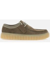 Clarks - Torhill Lo Suede Veterschoenen - Lyst