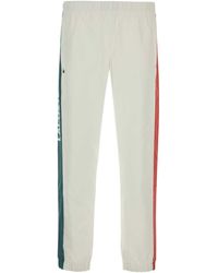 Lacoste - White Polyester joggers - Lyst