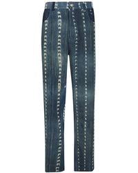 Wales Bonner - Miles Tie-Dye Denim Jeans - Lyst