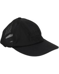 Burberry - Hoeden Mannen Katoen Zwart - Lyst