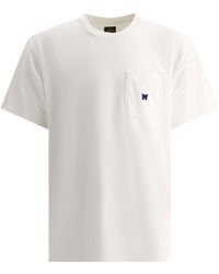 Needles - Nadeln T -Shirt mit Stickerei und Patchtasche - Lyst
