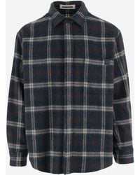 DARKPARK - Wool Blend Shirt With Check Pattern - Lyst