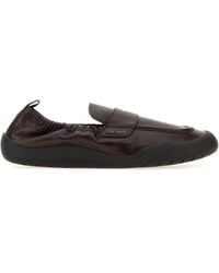 Prada - Dark Leather Speedrock Loafers - Lyst