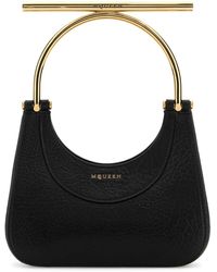 McQueen - Leather Mini Cross-Bar Handbag - Lyst