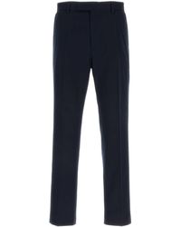 Gucci - Navy Blue Gabardine Pant - Lyst
