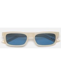 Retrosuperfuture - Sonnenbrille Gesto Cremoso Swv Beige/Blau Unisex - Lyst