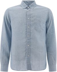 Beams Plus - Linen Shirt With Chest Pocket - Lyst