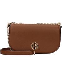 Tory Burch - Brown Leather Crossbody Bag - Lyst
