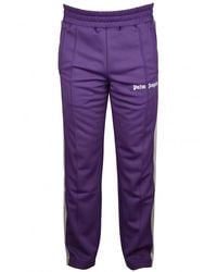Palm Angels - Polyester Joggers with Logo Stripes - Lyst