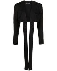ANDREADAMO - Open-Front Cropped Jacket - Lyst