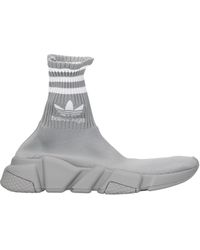 Balenciaga - Sneakers Adidas Speed Donna Tessuto Grigio/Bianco - Lyst