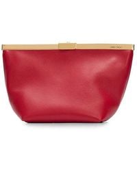 Jimmy Choo - Ganache Leather Clutch - Lyst