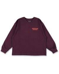 American Vintage - Boy's Graphic Long-Sleeve Crewneck Top - Lyst