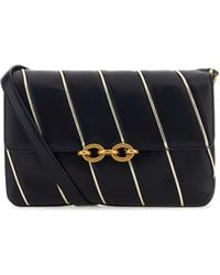 Saint Laurent - Two-Tone Leather Le Maillon Shoulder Bag - Lyst