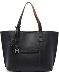 Hogan - Script Small Leather Tote Bag - Lyst