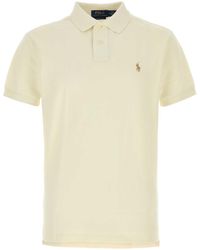 Polo Ralph Lauren - Ivory Piquet Polo Shirt - Lyst