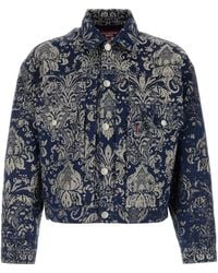 Junya Watanabe - Embroidered Jacquard X Levi's Jacket - Lyst