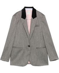 forte_forte - Single Breasted Blazer Jacket - Lyst