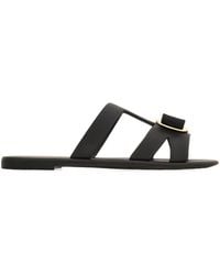 Ferragamo - Acqua Leather Sandals - Lyst