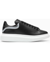 Alexander McQueen Black And Silver Glitter Oversized Sneakers for Men | Lyst