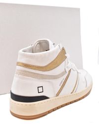 Date - Data. Scarpe Da Ginnastica Alte Bianche - Lyst