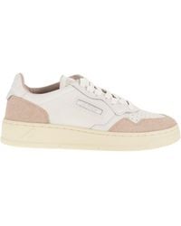 Autry - Medalist Low-Sneaker aus Leder und Glitzer - Lyst