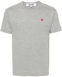 COMME DES GARÇONS PLAY - Heart Emblem T-Shirt - Lyst