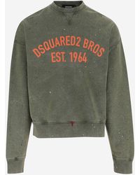 DSquared² - Katoenen Sweatshirt Met Logo - Lyst