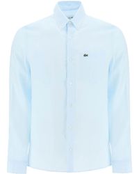 Lacoste - Light Linen Shirt - Lyst