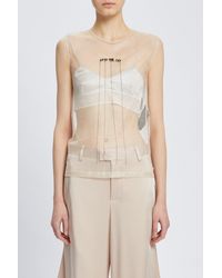 Ann Demeulemeester - Biba Sleeveless Top With "Up - Lyst