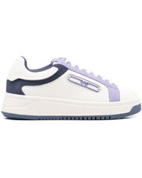 Emporio Armani Exclusive - Leather Sneakers - Lyst