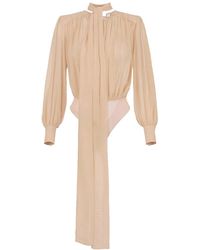 Elisabetta Franchi - Beige - Lyst
