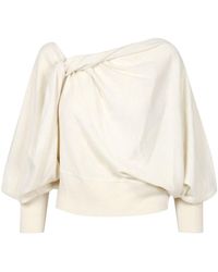 Alberta Ferretti - Pullover Elfenbein - Lyst