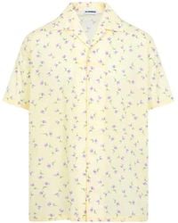 Jil Sander - Short-Sleeved Shirt With Floral Print - Lyst