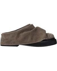 The Attico - Slippers And Clogs Robin Suede/Mole - Lyst