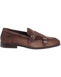 Doucal's - Adler Double Buckle Suede Loafers - Lyst