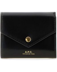 A.P.C. - Leather Envelope Coin Purse - Lyst