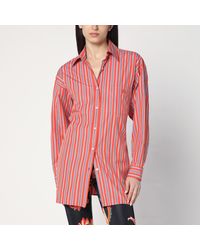 Etro - Striped Shirt With Knotted Detail - Lyst