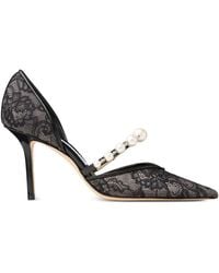 Jimmy Choo - Aurelie Leather Pumps - Lyst