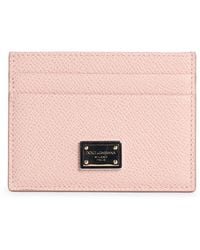 Dolce & Gabbana - 'Dauphine' Calf Leather Card Holder - Lyst
