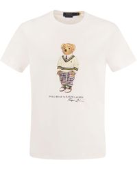 Polo Ralph Lauren - T-shirt imprimé en coton - Lyst